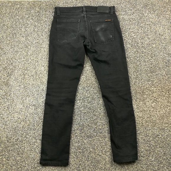 Nudie Jeans Men's Skinny Jeans - Black - Picture 6 of 9
